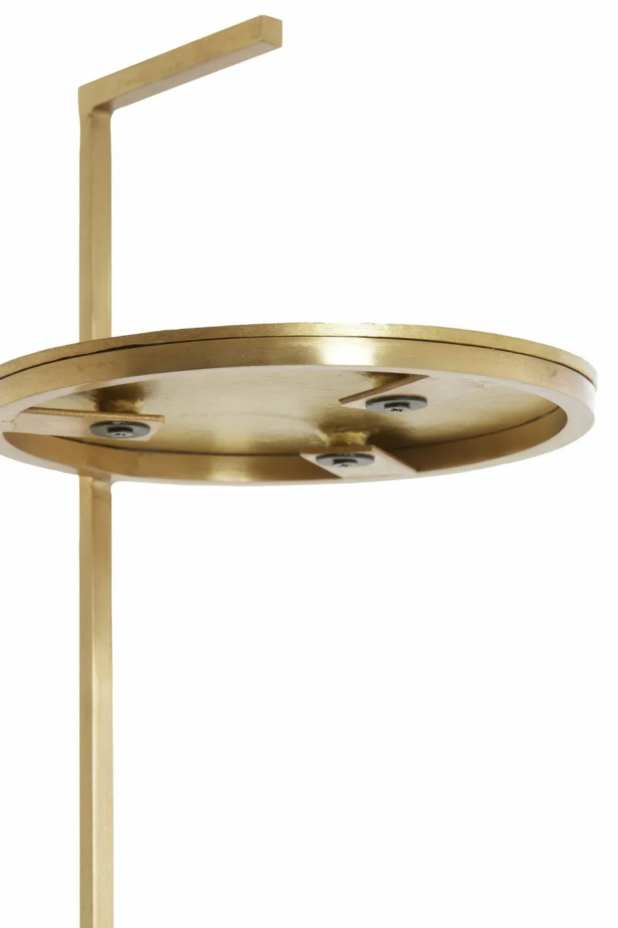Light en Living Bijzettafel Ø26x76 cm LEDA travertin bruin+brons Discount