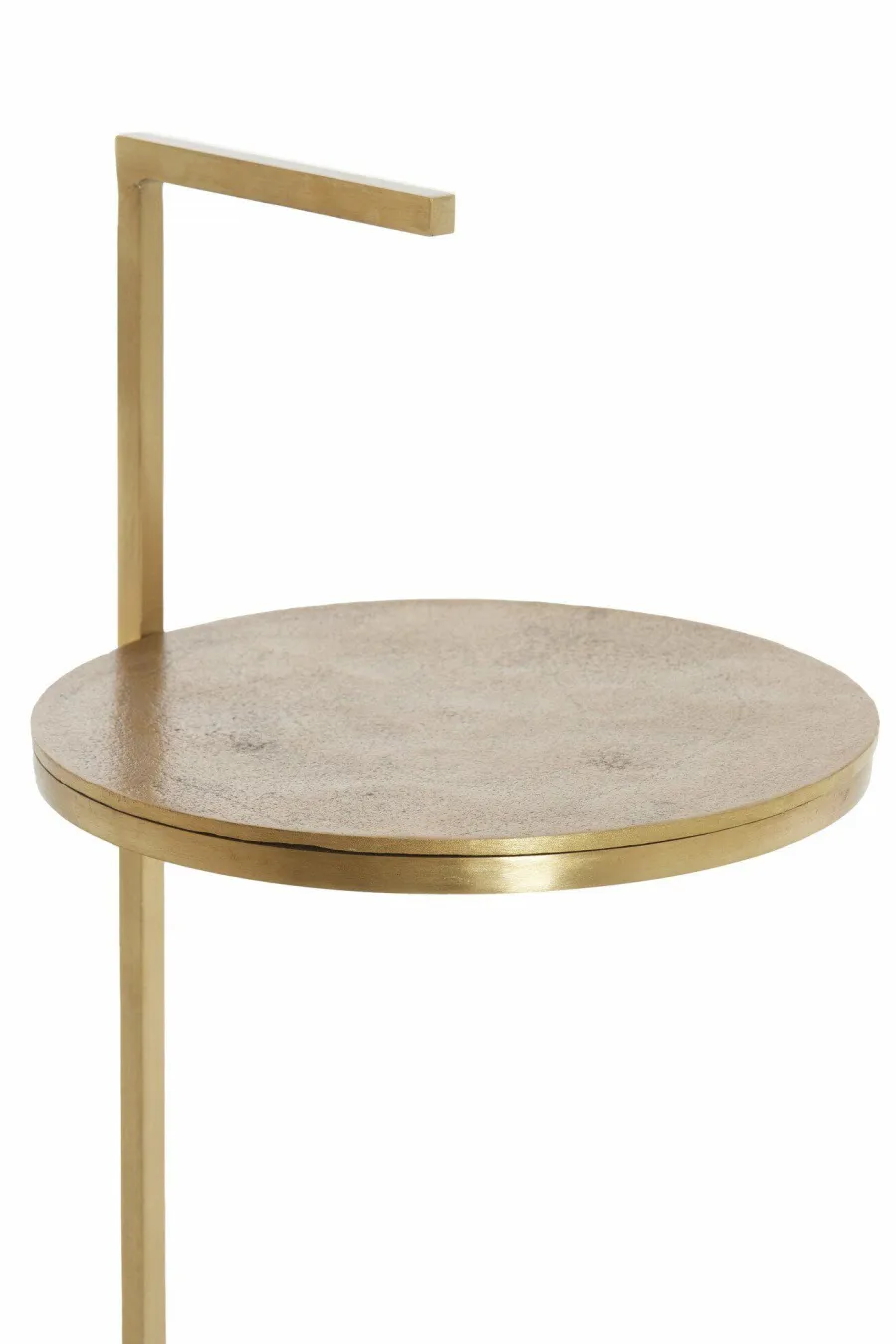 Light en Living Bijzettafel Ø26x76 cm LEDA travertin bruin+brons Discount
