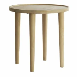 Light en Living Bijzettafel Ø45x45 cm QIANO mango hout naturel Clearance