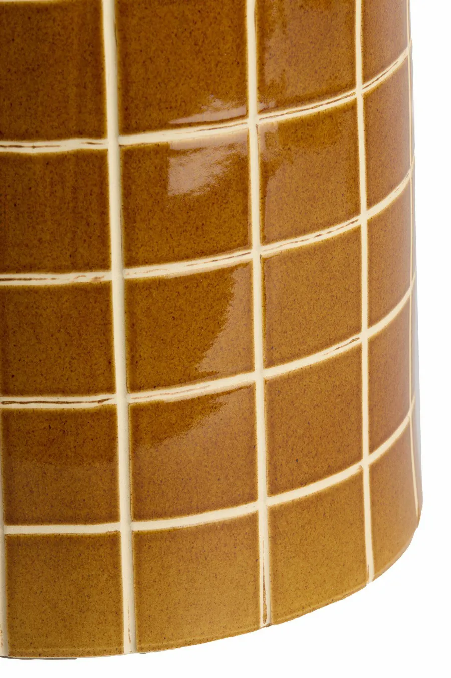 Light en Living Bijzettafel Ø42x34 cm MAUCHO keramiek cognac+crème Hot