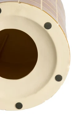 Light en Living Bijzettafel Ø42x34 cm MAUCHO keramiek cognac+crème Hot