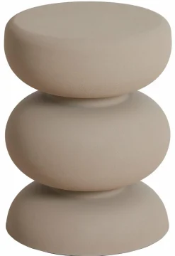 Light en Living Bijzettafel Ø35x46 cm KOBODO mat crème Online