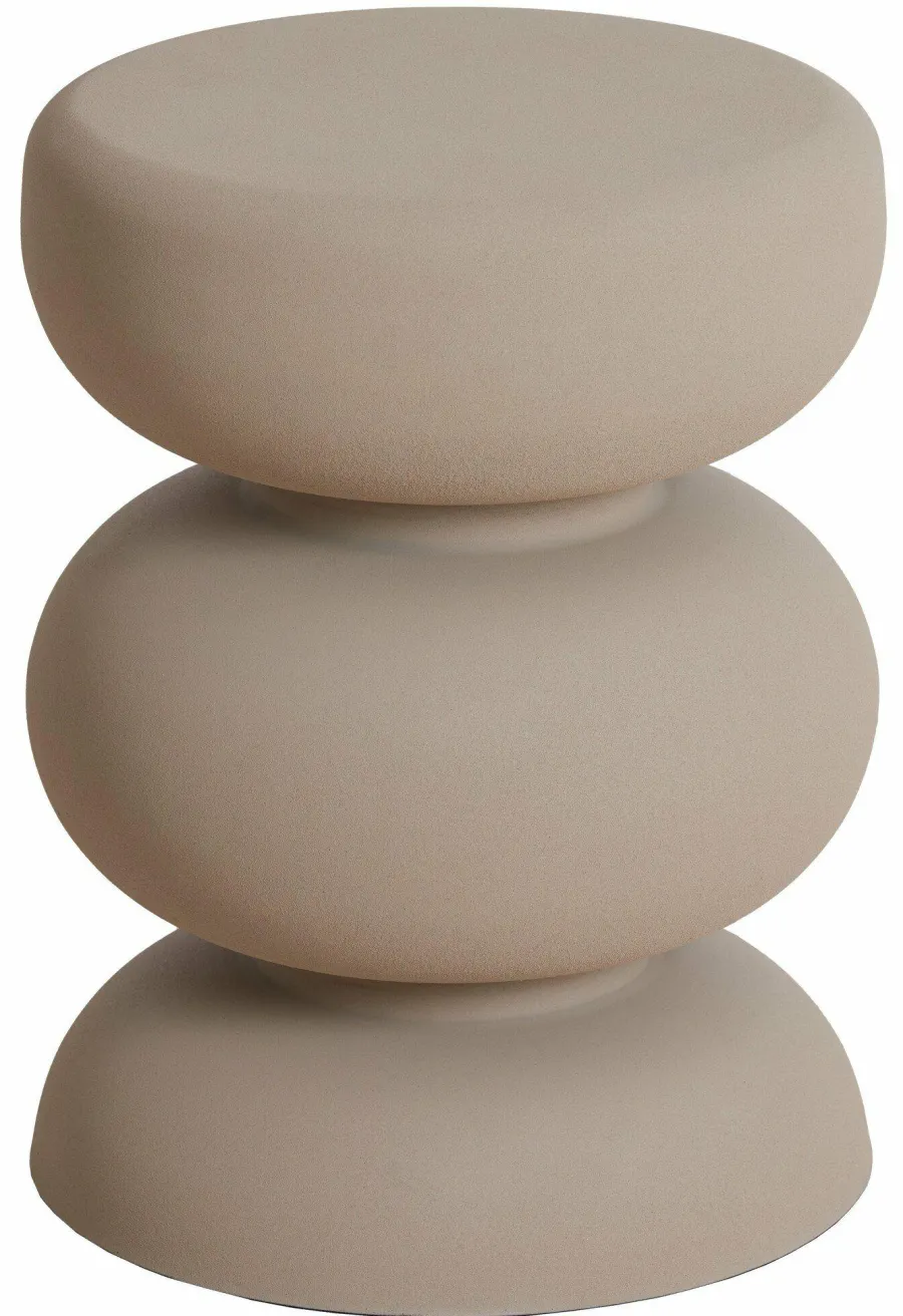 Light en Living Bijzettafel Ø35x46 cm KOBODO mat crème Online