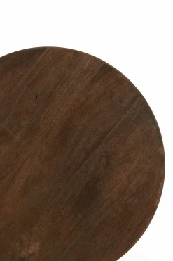 Light en Living Bijzettafel Ø40x50 cm MIRTO hout mat donker bruin Discount