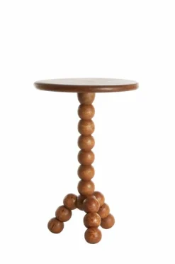 Light en Living Bijzettafel Ø35x54 cm VEGLIO hout olie bruin Discount