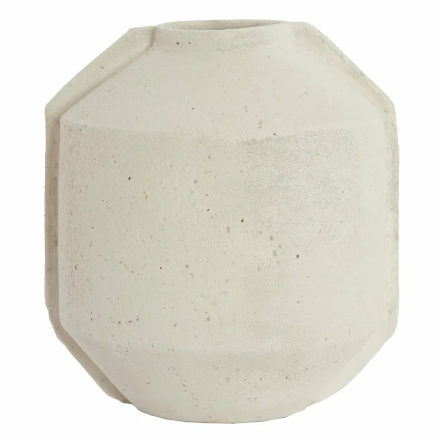 Light en Living Bloempot deco 35x32x57 cm NORIC mat crème Best