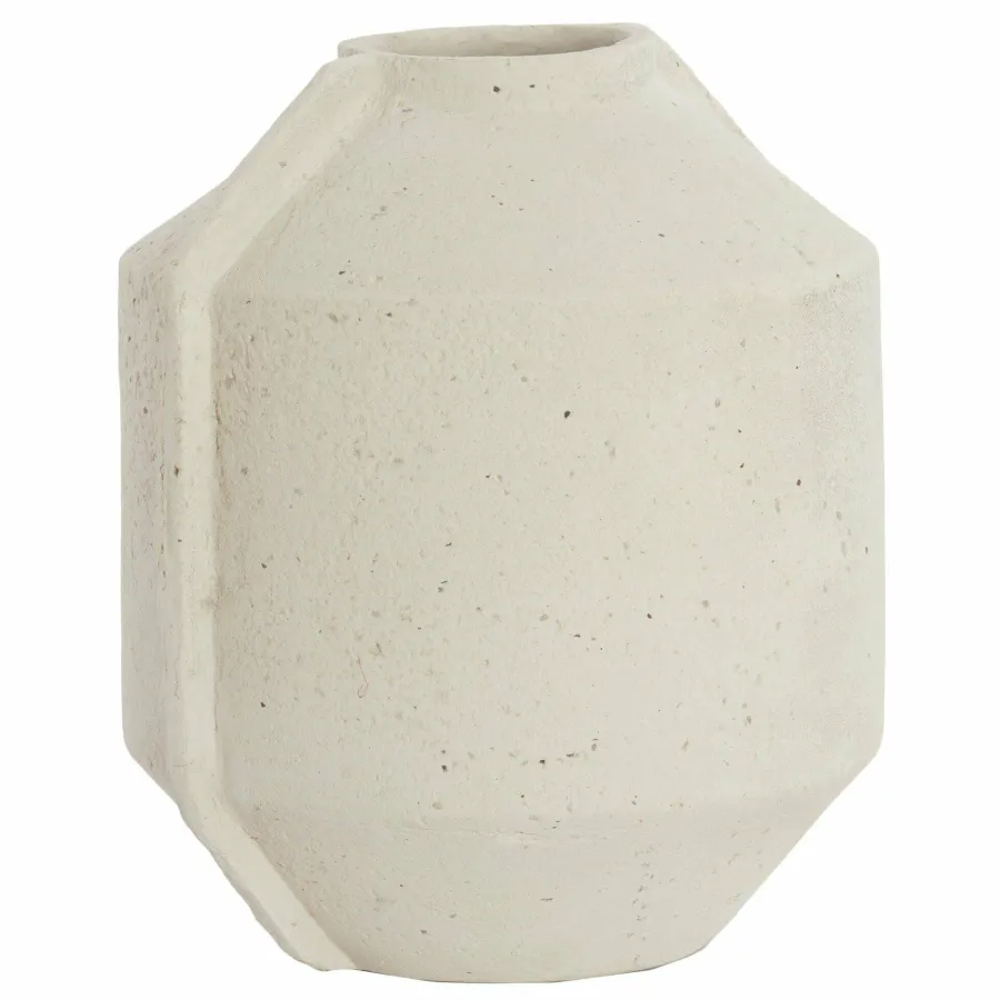Light en Living Bloempot deco 35x32x57 cm NORIC mat crème Best