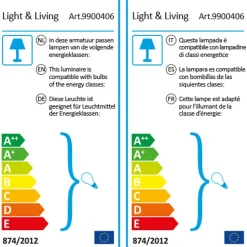 Light en Living Deco LED staaf Ø3x19 cm LIGHT 4W amber E27 dimbaar Online