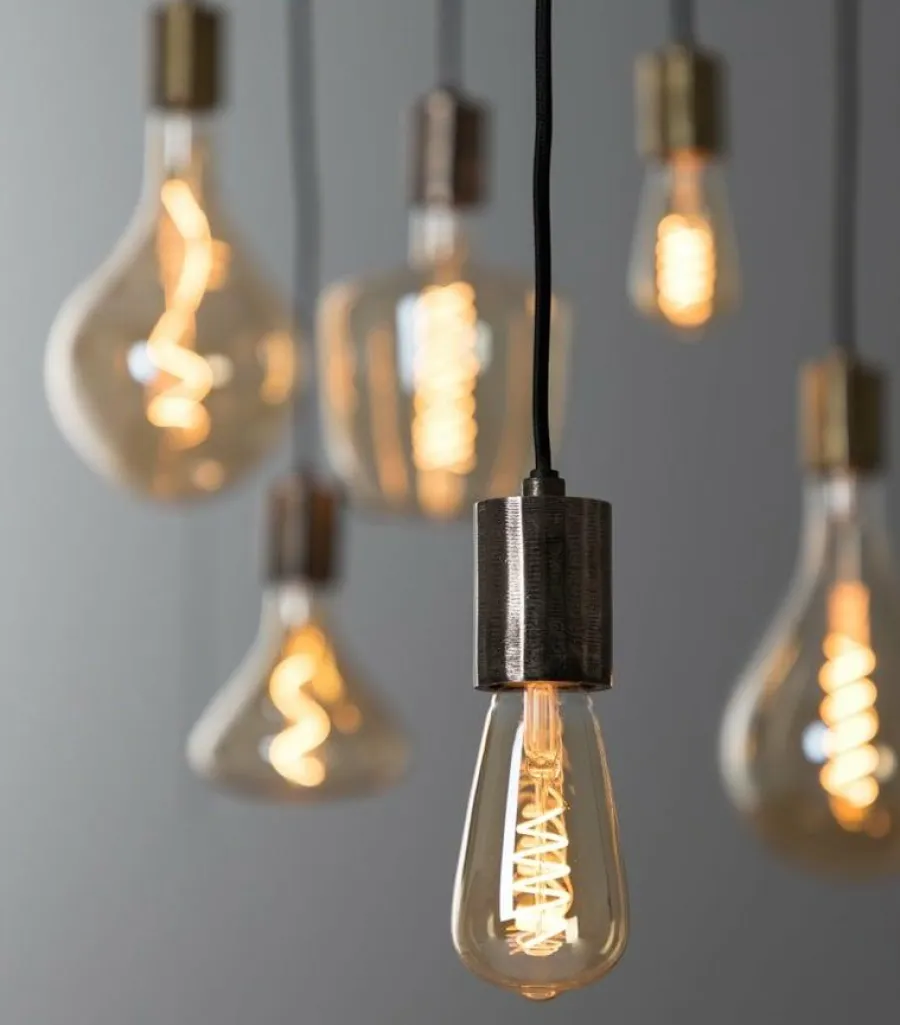 Light en Living Deco LED hoekig Ø6,5x14,5 cm Light 4W amber E27 dimbaar Online