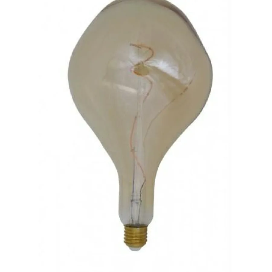 Light en Living Deco LED peer Ø16x32 cm ASYM 4W amber E27 dimbaar Hot