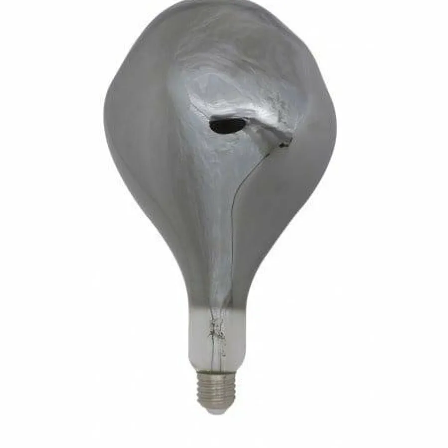 Light en Living Deco LED peer Ø16x32 cm ASYM 4W smoke E27 dimbaar Hot