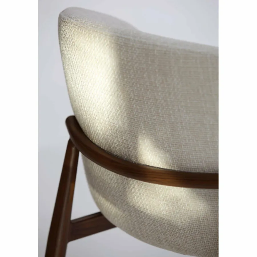 Light en Living Eetkamerstoel 57x56x74 cm ALUKO crème+bruin Hot