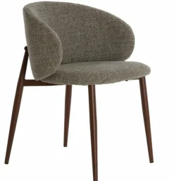 Light en Living Eetkamerstoel 57x56x74 cm ALUKO zwart-licht bruin+bruin Best