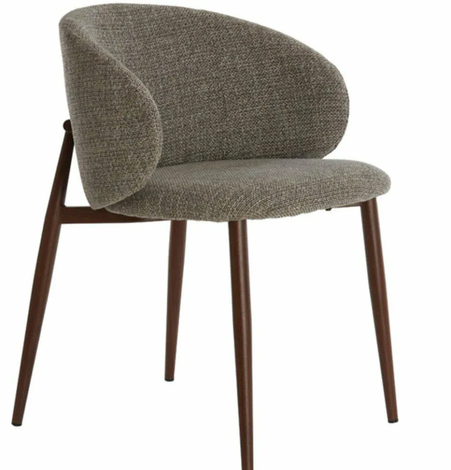 Light en Living Eetkamerstoel 57x56x74 cm ALUKO zwart-licht bruin+bruin Best