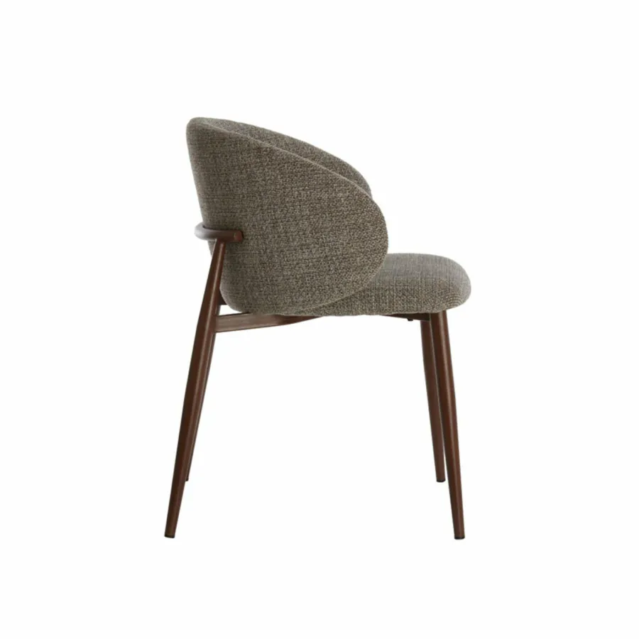 Light en Living Eetkamerstoel 57x56x74 cm ALUKO zwart-licht bruin+bruin Best