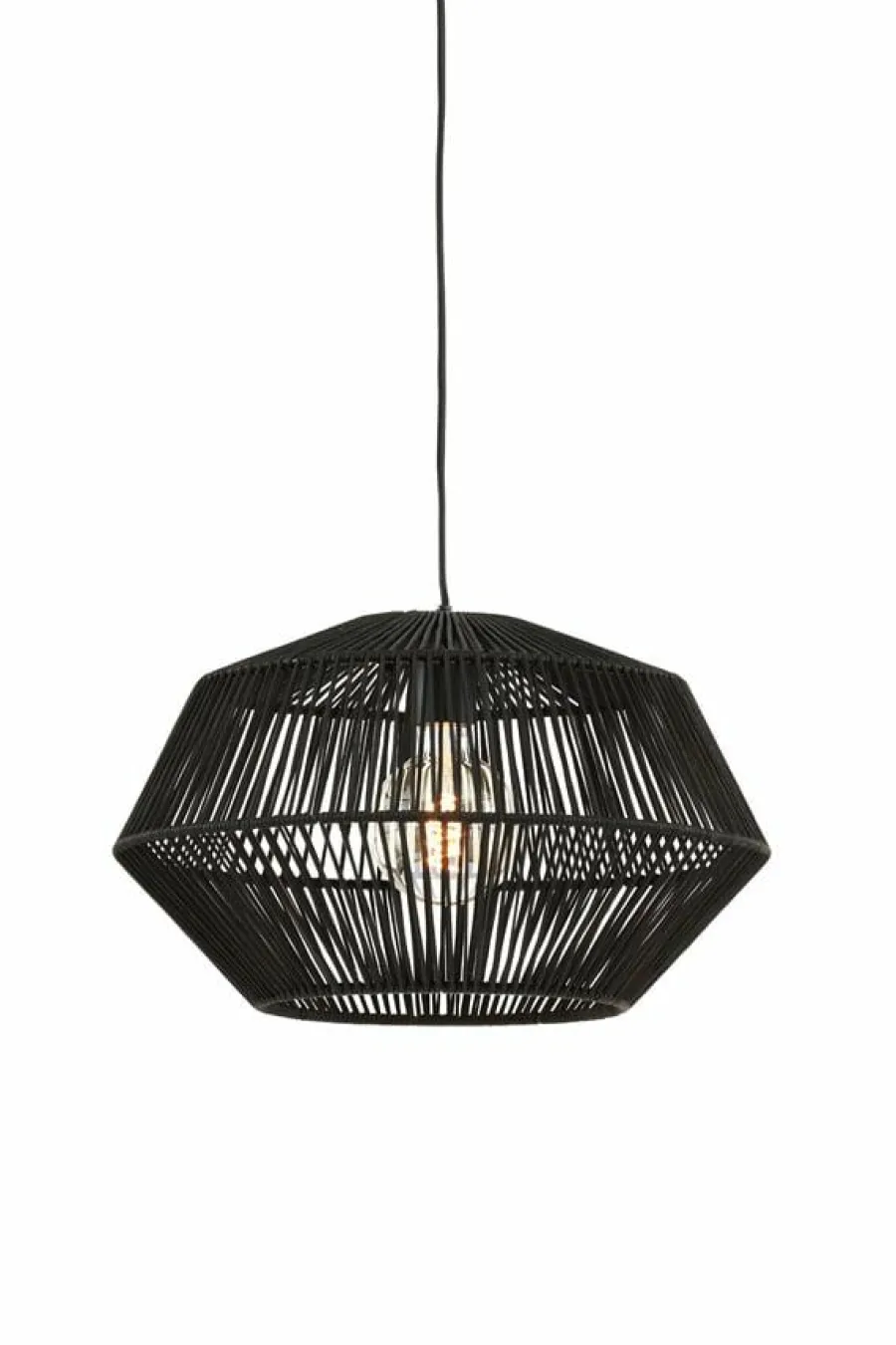 Light en Living Hanglamp Ø40x24 cm DEYA mat zwart Discount