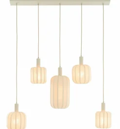 Light en Living Hanglamp 5L 105x19,5x123 cm TUFIA linnen cream Clearance