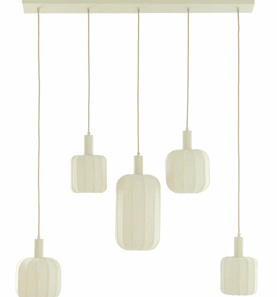 Light en Living Hanglamp 5L 105x19,5x123 cm TUFIA linnen cream Clearance