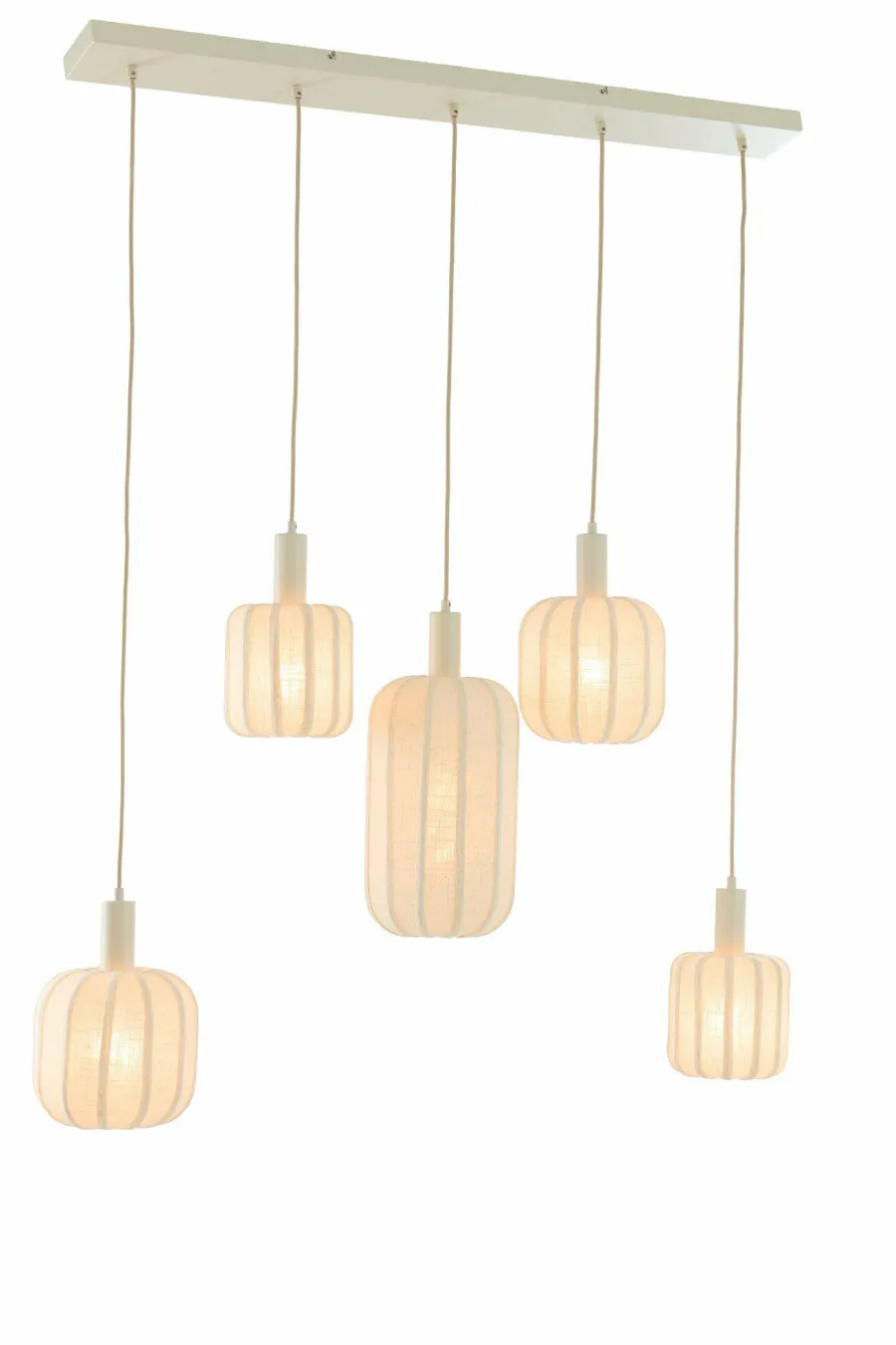Light en Living Hanglamp 5L 105x19,5x123 cm TUFIA linnen cream Clearance