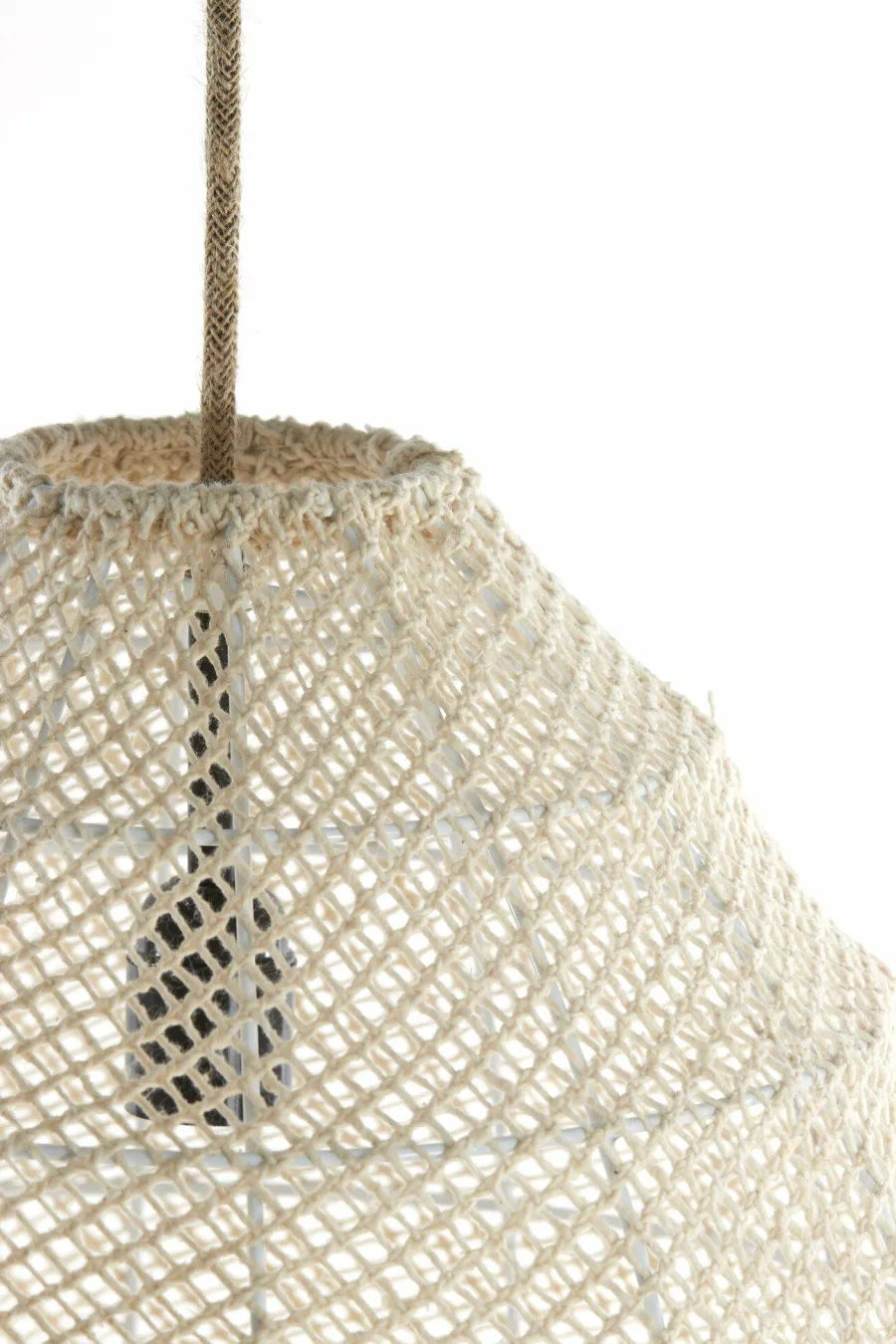 Light en Living Hanglamp Ø42x42 cm MAKASSAR zijde crème Discount