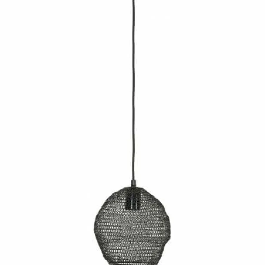 Light en Living Hanglamp Ø18x20 cm NOLA gaas glans zwart Best