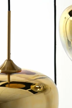 Light en Living Hanglamp 3L Ø40x160 cm MAYSON glas goud-helder+goud