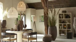 Light en Living Hanglamp Ø50x50 cm MAKASSAR zijde crème Hot