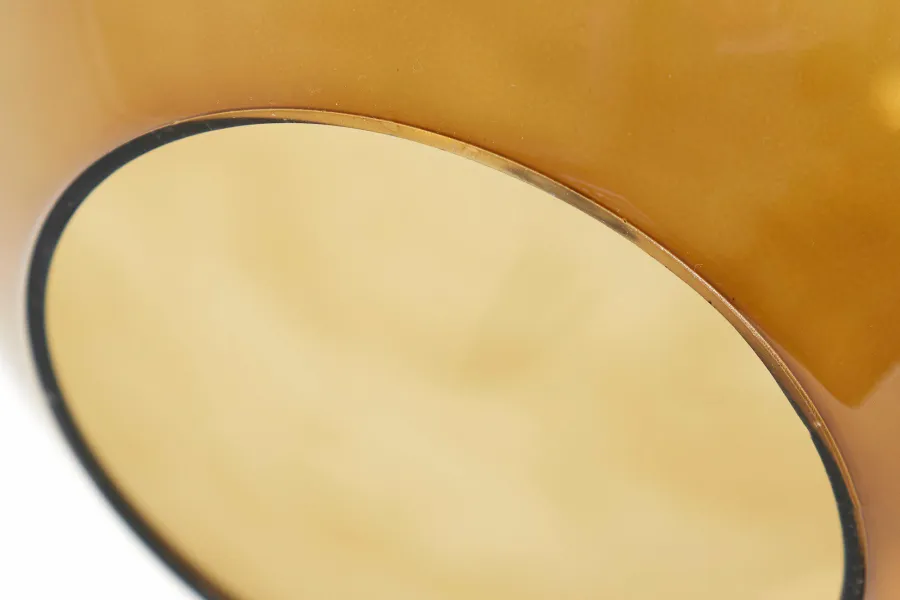 Light en Living Hanglamp MAYSON zwart+glas bruin - Diverse maten Outlet