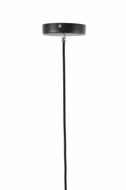 Light en Living Hanglamp MAYSON zwart+glas bruin - Diverse maten Outlet
