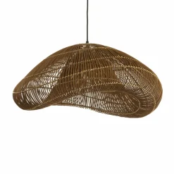 Light en Living Hanglamp 65x64x30,5 cm JANZUR rattan donkerbruin New