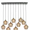 Light en Living Hanglamp 10L 120x25x29,5 cm ALVARO antiek brons Discount