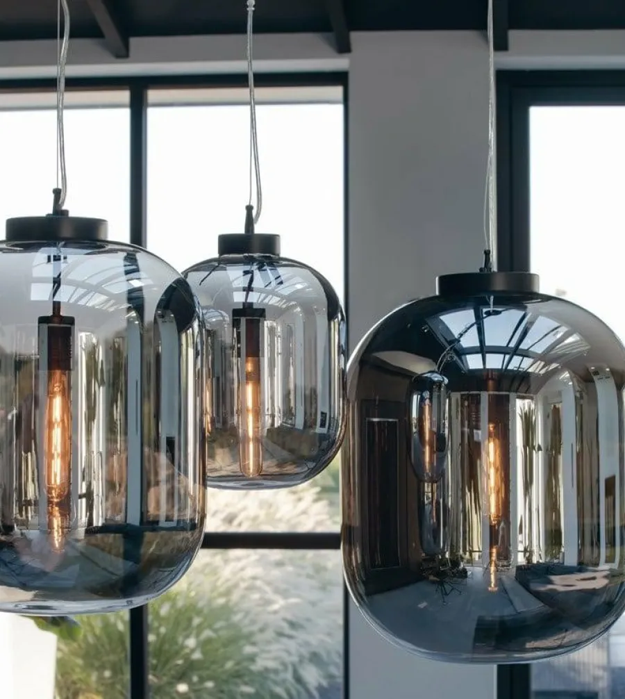 Light en Living Hanglamp JULIA Glas Smoke Sale