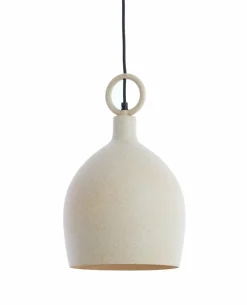 Light en Living Hanglamp Ø24X39 cm ROSERO zand+lichtbruin gespikkeld Best