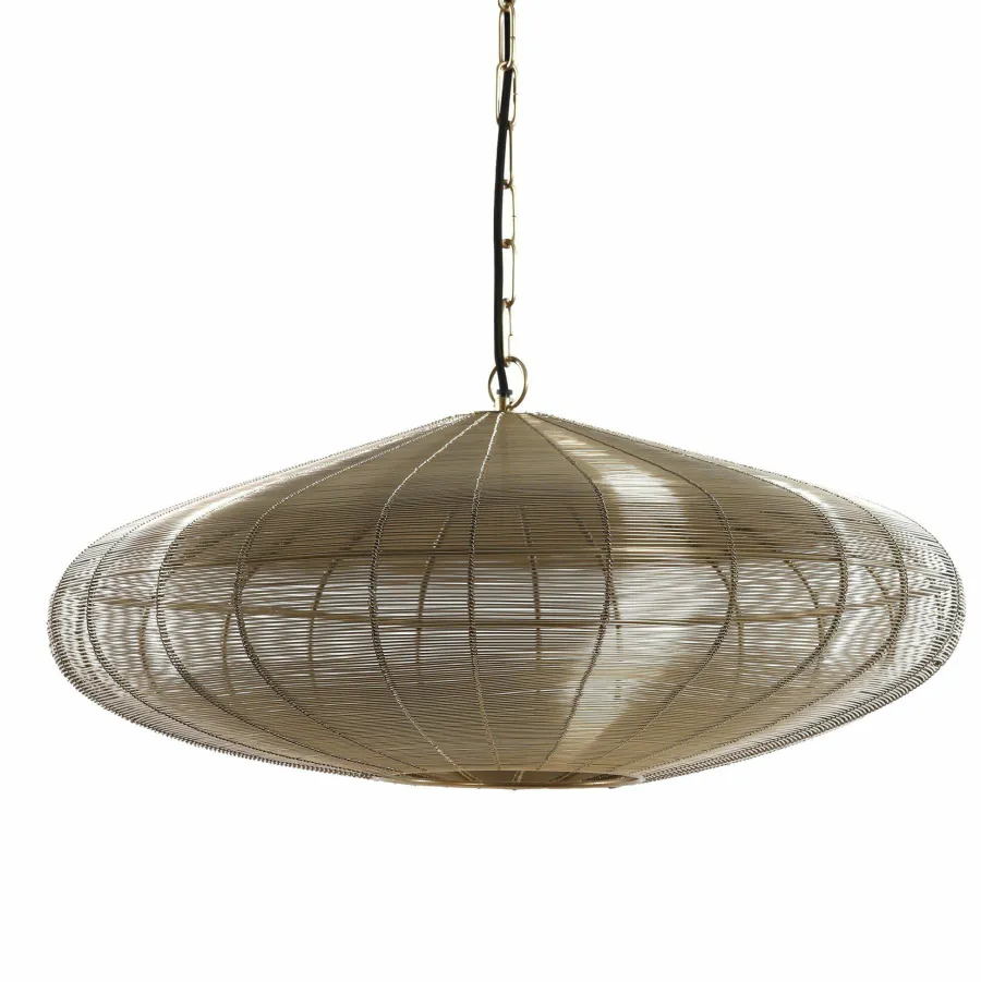 Light en Living Hanglamp Ø60x23 cm BAHOTO lichtgoud New