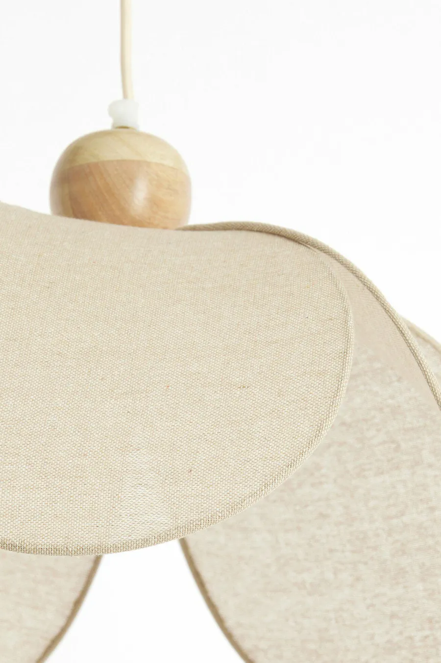 Light en Living Hanglamp Ø60x30 cm LAVRIRIA natural+hout Discount