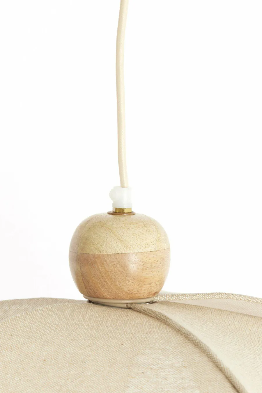 Light en Living Hanglamp Ø60x30 cm LAVRIRIA natural+hout Discount