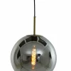 Light en Living Hanglamp MEDINA antiek brons+glas smoke 2 maten Outlet