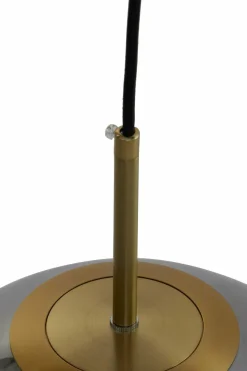 Light en Living Hanglamp MEDINA antiek brons+glas smoke 2 maten Outlet