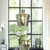 Light en Living Hanglamp Ø25x31 cm MYLES smoke glas+antiek brons Outlet
