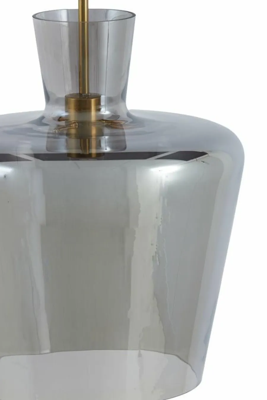 Light en Living Hanglamp Ø25x31 cm MYLES smoke glas+antiek brons Outlet