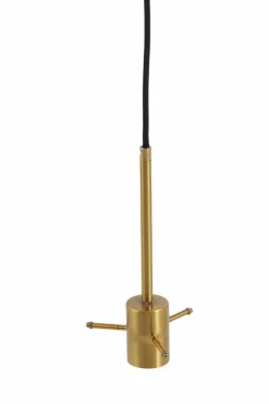 Light en Living Hanglamp Ø25x31 cm MYLES smoke glas+antiek brons Outlet