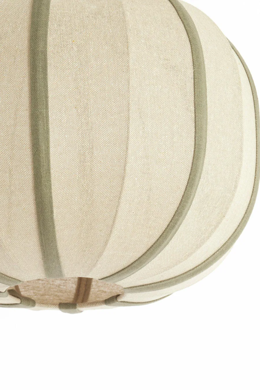 Light en Living Hanglamp Ø40x30 cm ESMIRIA naturel+olijfgroen Online