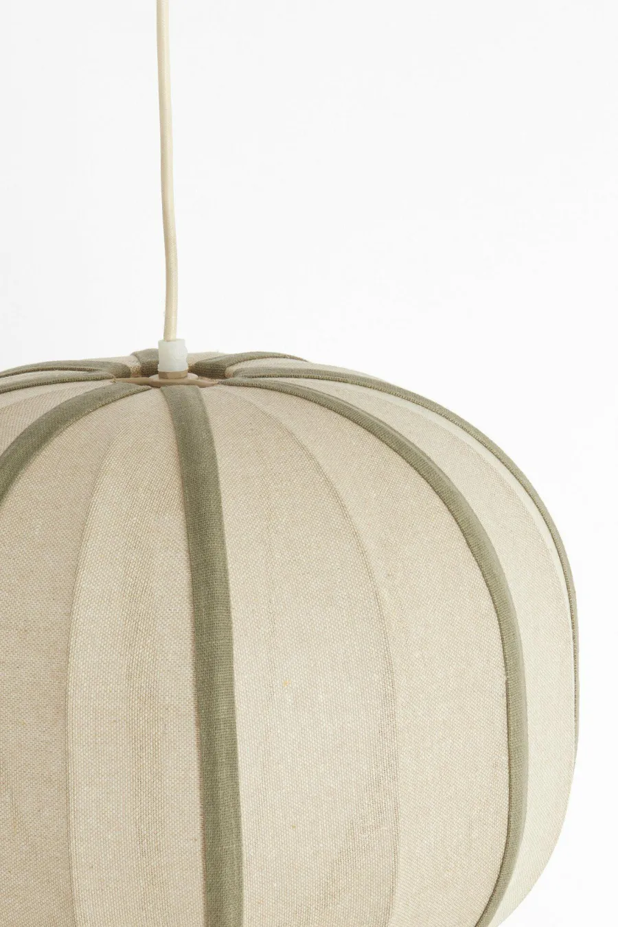 Light en Living Hanglamp Ø40x30 cm ESMIRIA naturel+olijfgroen Online