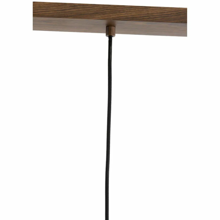 Light en Living Hanglamp 3L 90x22x32 cm DANIA hout print d bruin+touw crème Online