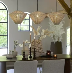 Light en Living Hanglamp 3L 120x42x130 cm FELIDA crème New