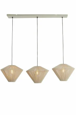 Light en Living Hanglamp 3L 120x42x130 cm FELIDA crème New