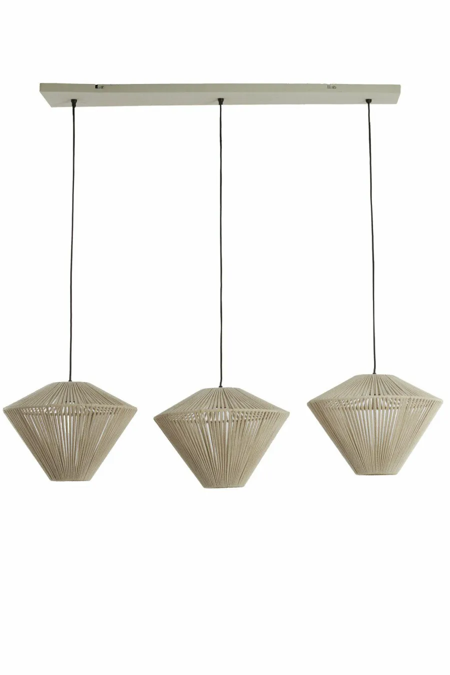 Light en Living Hanglamp 3L 120x42x130 cm FELIDA crème New
