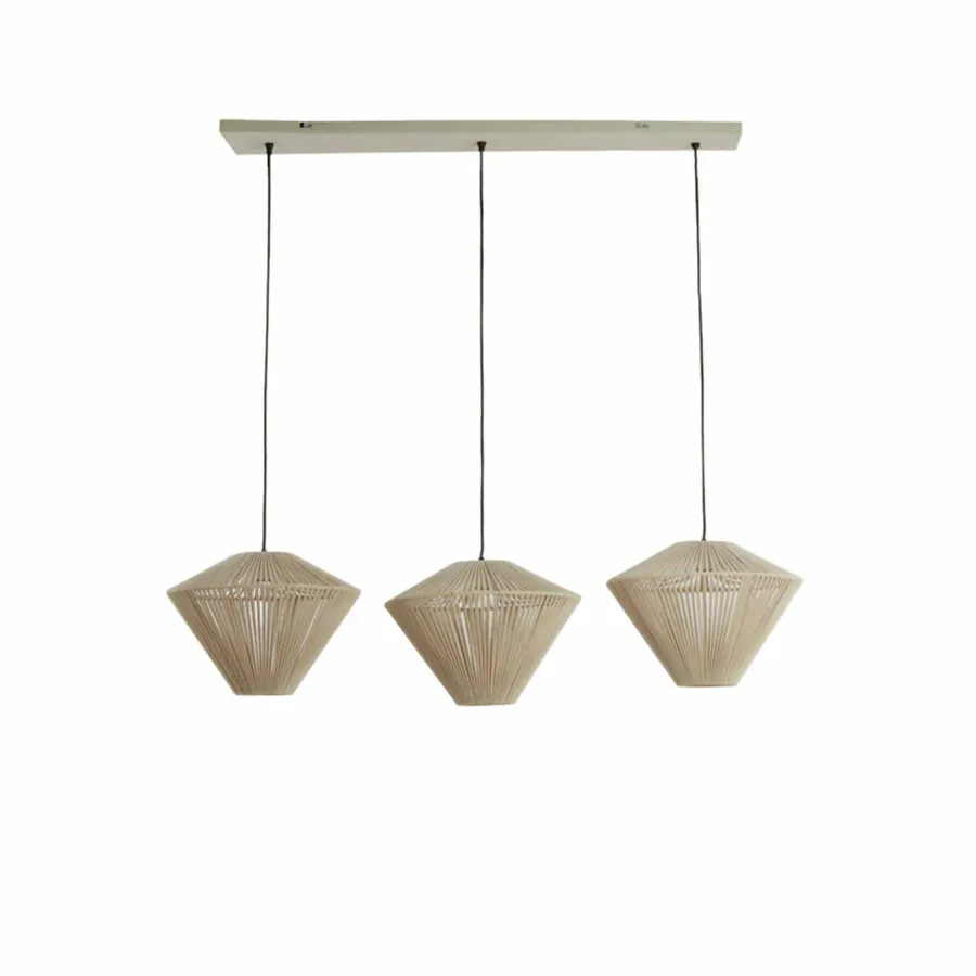 Light en Living Hanglamp 3L 120x42x130 cm FELIDA crème New