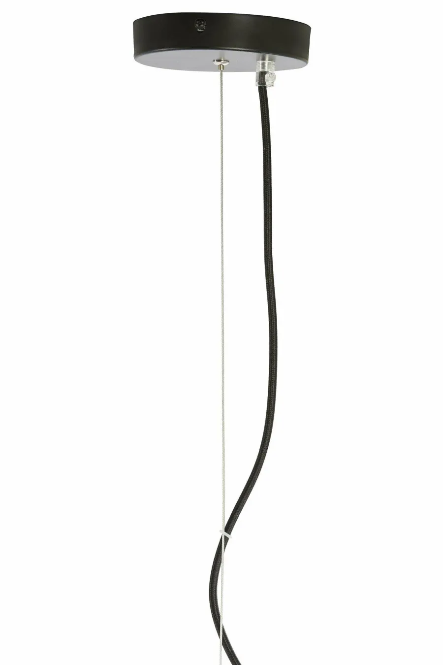 Light en Living Hanglamp MISTY glas smoke+mat zwart - 2 maten Discount