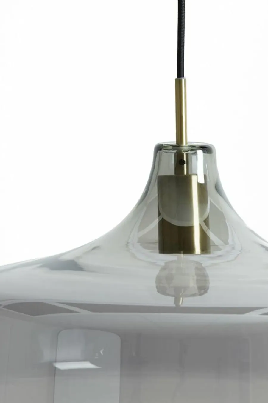Light en Living Hanglamp Ø29,5x21 cm SOLNA antiek brons+smoke glas Discount